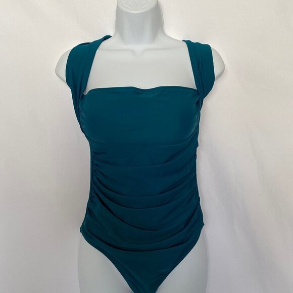 One Piece Royal Blue Bathing Suit - Picture 2 of 10